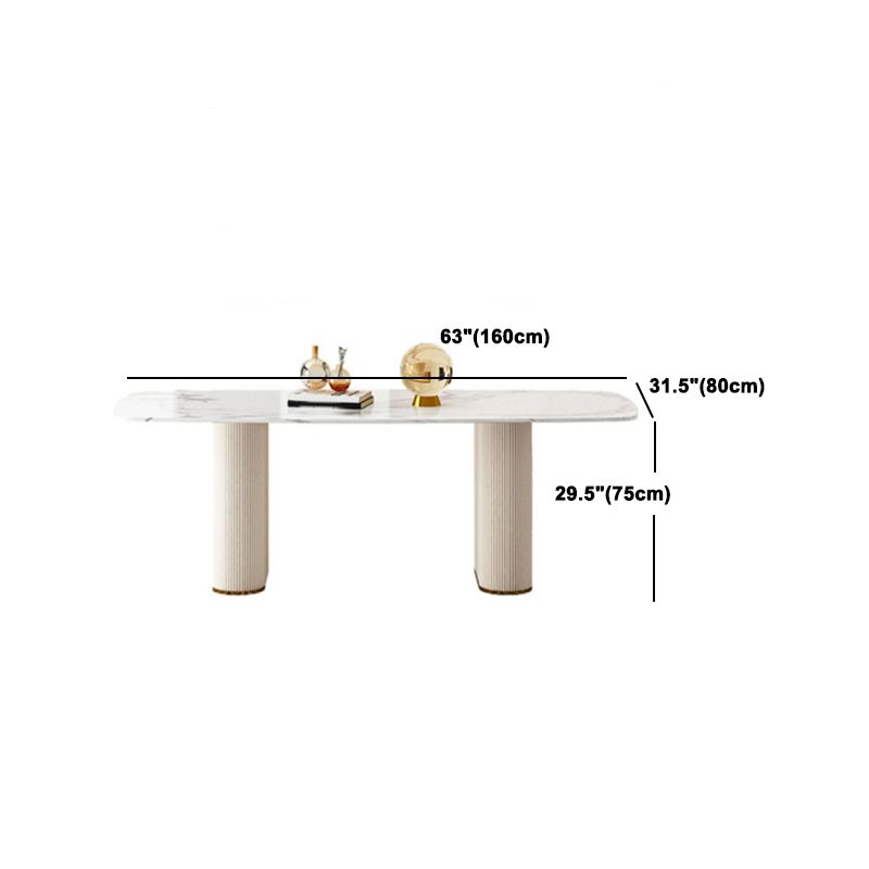 Designer Style Rectangle Dining Set 1/4/5/7 Pieces Sintered Stone Top Table Set