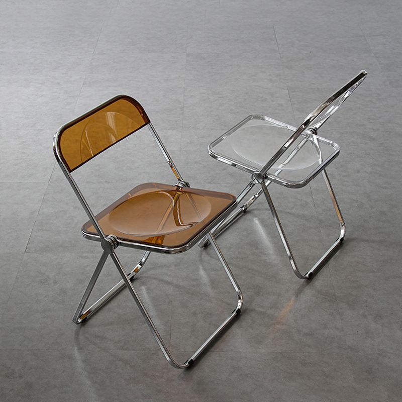 Modern Folding Dining Room Chair Armless Metal Dining Chairs for Restaurant Use Clearhalo ' kitchen&dining_furn' 'Dining Chairs' 'Dining Tables & Seating' 'dining_chair' 'furn' 'furn_dining_chair' 'Furniture' 'furniture_dining_chair' 'Kitchen & Dining Furniture' 'kitchen' 1200x1200_708ada2e-45de-4932-b391-fe6d328dd72b