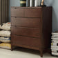 15.7" D Mid-Century Modern Chest Drawers Included Accent Chest in Oak