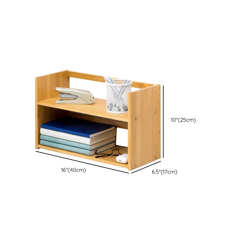 Moderne stijl Open Back Bookshelf Bamboo boekenkast met planken