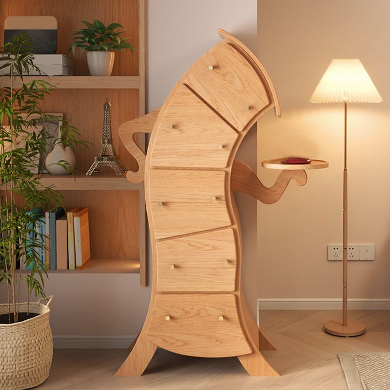 Contemporary Lingerie Chest Vertical Wood Dresser with 5 Drawers for Home Clearhalo 'Bedroom Furniture' 'Dressers & Chests' 'dressers_chests' 'furn' 'furn_dressers_chests' 'Furniture' 1200x1200_708cf3b3-fea2-40ff-9aa0-8415ece954aa