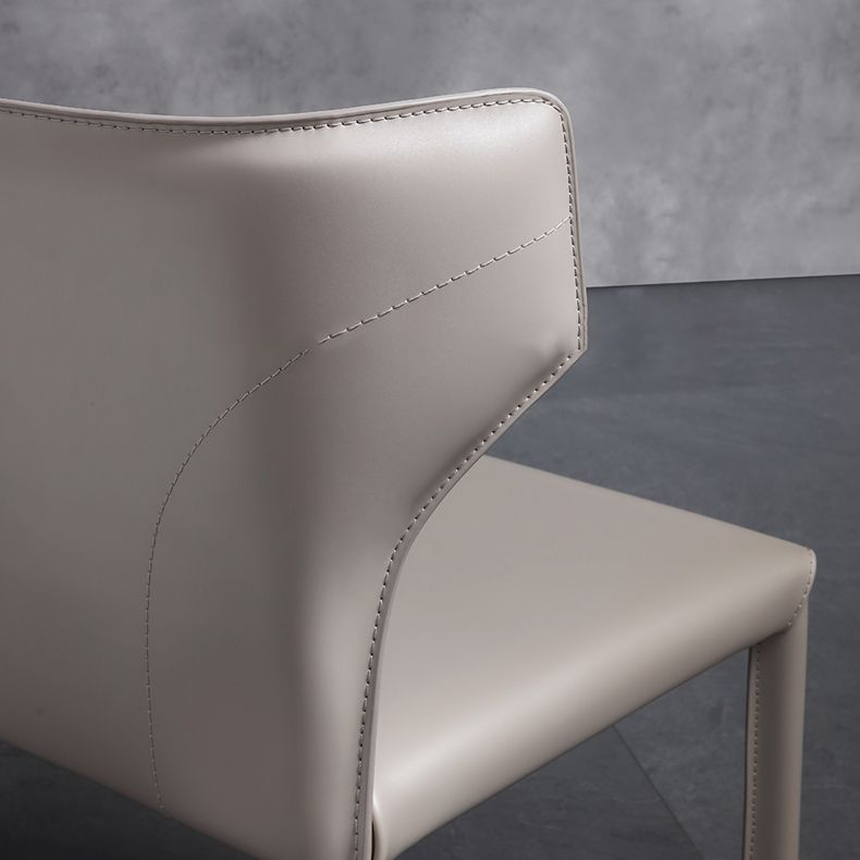 Designer Style Saddle Leather Home Side Chair Matte Finish Wingback Dining Chair (Set of 2) Clearhalo ' kitchen&dining_furn' 'Dining Chairs' 'Dining Tables & Seating' 'dining_chair' 'furn' 'furn_dining_chair' 'Furniture' 'furniture_dining_chair' 'Kitchen & Dining Furniture' 'kitchen' 1200x1200_708da6d0-a4db-4bcb-87c4-27133d7f0330
