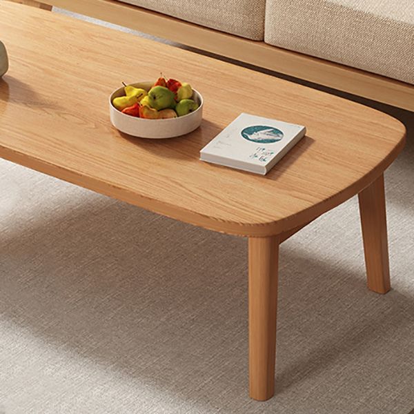 Moderno tavolo da caffè in legno da 21,65 "alto R in legno 4 gambe