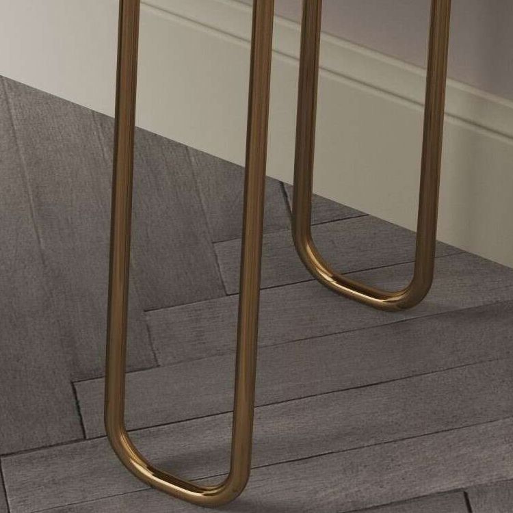 31.9 "H Zwei Schubladen Eitelkeit Spiegelte Tischverkesseltisch in Beige