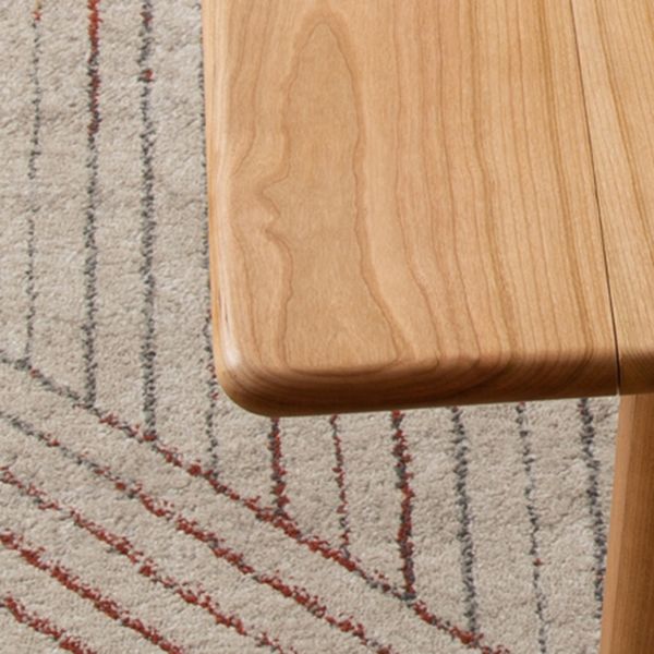 Tavolo da pranzo moderno di metà secolo rettangolo tavolo da pranzo in legno massiccio con 4 gambe