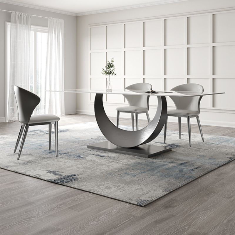 Modern Style Rectangle Table Set 1/2/3/5/8 Pieces Dining Set for Home Use