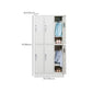 White Colour Wardrobe Contemporary Steel Home Wardrobe Closet with Lock