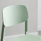 Plastic Contemporary Armless Chair Kitchen Dining Room Open Back Chair