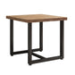 Industrial Solid Wood Dining Table Square Table in Brown with Metal Trestle Base Clearhalo ' dining_table' 'Dining Tables & Seating' 'Dining Tables' 'furn' 'furn_dining_table' 'Furniture' 'furniture_dining_table' 'Kitchen & Dining Furniture' 'kitchen&dining_furn' 'kitchen' 'kitchen_dining_table' 1200x1200_7097b2b5-2686-4afe-b9fa-b1e8e8bc5fb5