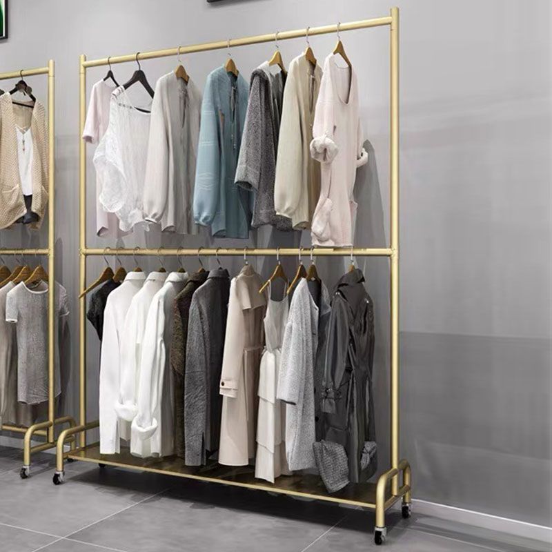 Diseño de la rueda de desplazamiento de metal de hall de entrada moderno sin percha de pelaje desgastado