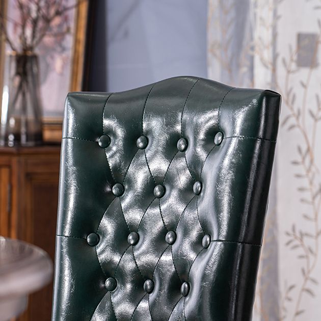 French Country Armless Dining Chairs PU Leather Upholstered Dining Side Chairs Clearhalo ' kitchen&dining_furn' 'Dining Chairs' 'Dining Tables & Seating' 'dining_chair' 'furn' 'furn_dining_chair' 'Furniture' 'furniture_dining_chair' 'Kitchen & Dining Furniture' 'kitchen' 1200x1200_7098754a-cfda-478d-935a-696ac7bfebe7