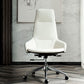 Faux Leather Office Chair Contemporary Nylon Desk Chair in White Clearhalo 'furn' 'furn_office_chair' 'Furniture' 'Office Chairs' 'Office Furniture' 'office_chair' 1200x1200_70999a39-e153-4f93-aceb-06e4b8b0b9c0