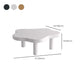 Table basse simple en bois massif, table basse à 3 pieds de forme libre