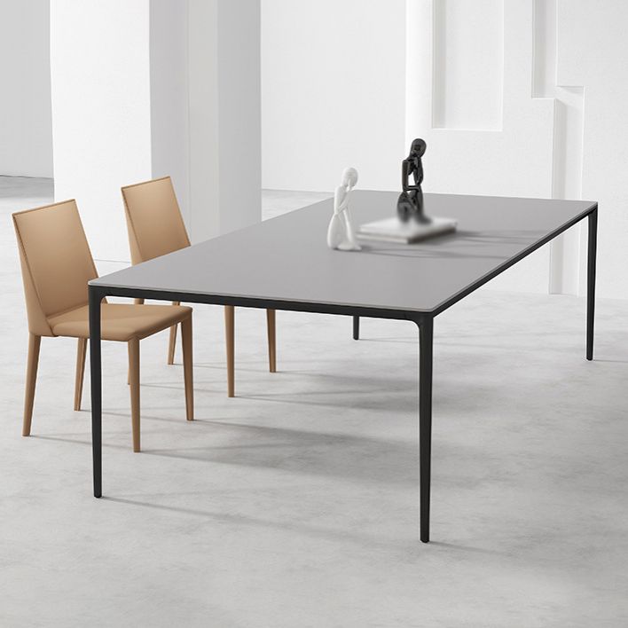 Modern Sintered Stone Top Dining Set Rectangle 1/2/3/5 Pieces Dining Table with Chairs Clearhalo 'Dining Room Sets' 'Dining Tables & Seating' 'dining_room_set' 'furn' 'furn_dining_room_set' 'Furniture' 'furniture_dining_room_set' 'Kitchen & Dining Furniture' 1200x1200_709a65f0-9875-4038-b0bf-9ced6bd4d8ae