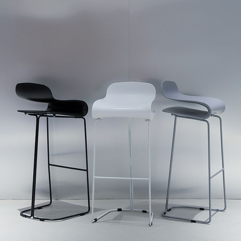 Industrial Iron Simple Barstool Indoor Tall Stool with ABS Seat Clearhalo 'Bar Furniture' 'Bar Stools' 'bar_stools' 'furniture_bar_stools' 'Kitchen & Dining Furniture' 'kitchen&dining_furn' 'kitchen' 'kitchen_furn' Furniture' 1200x1200_709a68a0-e86b-4fe5-8024-c2b2938b2d65
