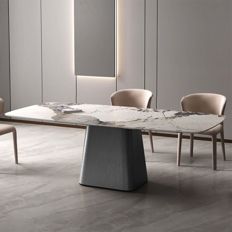 Set da tavolo da pranzo rettangolare 1/4/7 PCS Dinette in pietra per la cucina