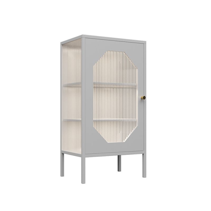 Curio Curio Curio Armading Metal Display con porta per soggiorno