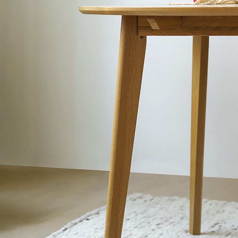 Round 4-foot Dining Table Oak Solid Wood Furniture for Dining Room Home Clearhalo ' dining_table' 'Dining Tables & Seating' 'Dining Tables' 'furn' 'furn_dining_table' 'Furniture' 'furniture_dining_table' 'Kitchen & Dining Furniture' 'kitchen&dining_furn' 'kitchen' 'kitchen_dining_table' 1200x1200_709cd121-caa6-421b-8f58-370f3f4a8e44
