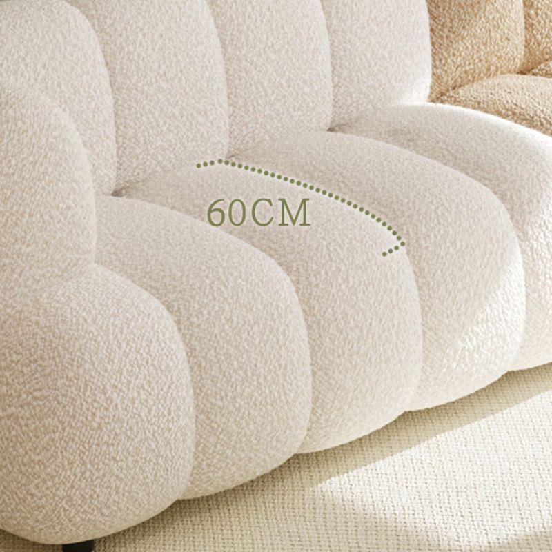 縫う枕バック標準ソファタキシードアーム席の白とカーキの席