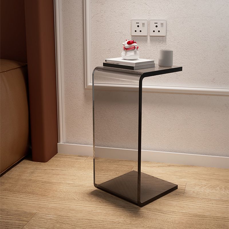 Abstract End Table Plastic Square Side Sofa Side Accent Table