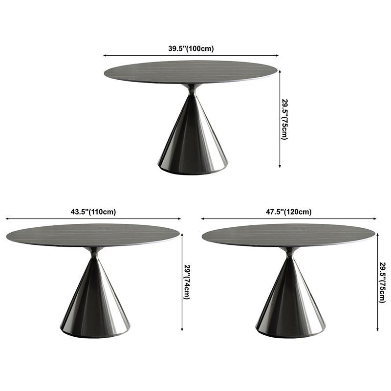 Sintered Stone Modern Round Dining Table Black Stone Top Table with Pedestal Clearhalo ' dining_table' 'Dining Tables & Seating' 'Dining Tables' 'furn' 'furn_dining_table' 'Furniture' 'furniture_dining_table' 'Kitchen & Dining Furniture' 'kitchen&dining_furn' 'kitchen' 'kitchen_dining_table' 1200x1200_709e5adb-6385-4ba9-89fe-f5c3f0ae9b6e