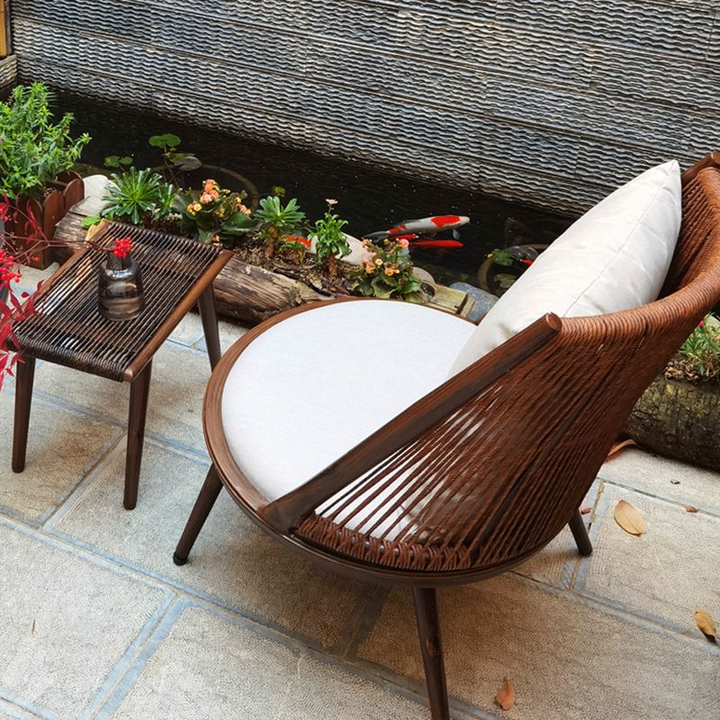 Sedia per il tempo libero balcone sedia rattan moderna sedia di divano soggiorno semplice singolo rattan