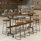 Armless Solid Wood Dining Stool Contemporary Bar Stool with Footrest Clearhalo 'Bar Furniture' 'Bar Stools' 'bar_stools' 'furn' 'furn_bar_stools' 'Furniture' 'Kitchen & Dining Furniture' 1200x1200_709f131d-5377-4353-aec6-5fc6033a73d6