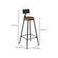 Juego de mesa de bar contemporáneo, mesa de mostrador rectangular de madera maciza de 1/6/11 piezas