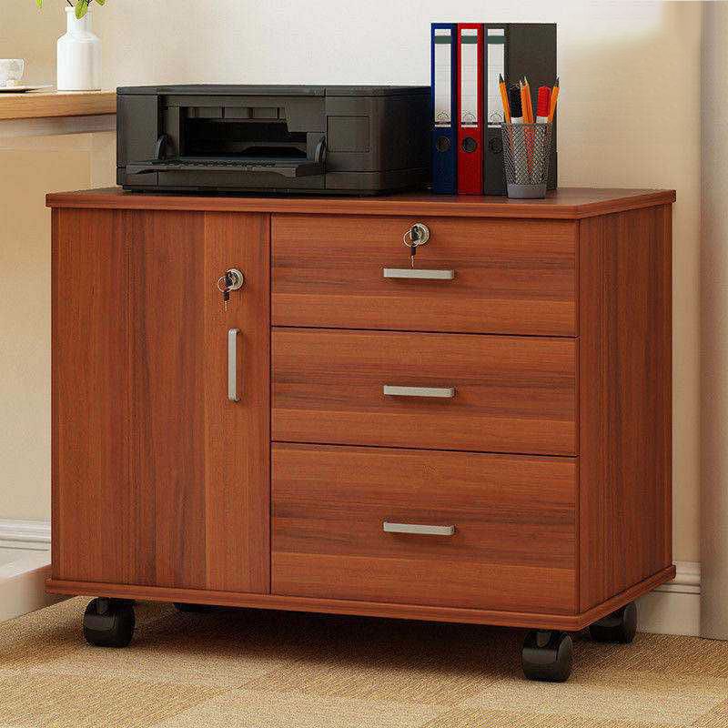 Mobile moderno accento in legno con mobile laterale a 1 porta con cassetti