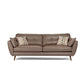 33.86" H Genuine Leather Flared Arm Sofa with Cushions for Living Room,Apartment Clearhalo 'furn' 'furn_sofas' 'Furniture' 'furniture_sofas' 'kitchen' 'kitchen_sofas' 'Living Room Furniture' 'Sofa' 'sofas' 1200x1200_70a20362-2b10-4a93-ba36-e5d34d01c9b3
