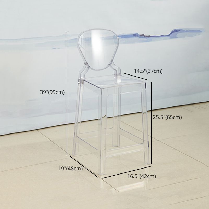 Scandinavian Design Plastic Counter Barstools Full Back Stools for Home Clearhalo 'Bar Furniture' 'Bar Stools' 'bar_stools' 'furn' 'furn_bar_stools' 'Furniture' 'furniture_bar_stools' 'Kitchen & Dining Furniture' 1200x1200_70a2c9f1-b7ca-49c5-b28b-ba331d8e98eb
