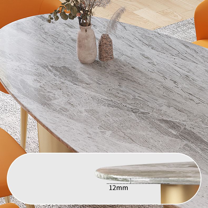Sintered Stone Dining Table Traditional Luxury Table with Gold Frame Clearhalo 'Dining Tables & Seating' 'Dining Tables' 'dining_table' 'furn' 'furn_dining_table' 'Furniture' 'furniture_dining_table' 'Kitchen & Dining Furniture' 'kitchen' 'kitchen_dining_table' 1200x1200_70a3618e-868a-484e-a12b-356020acea57