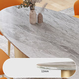 Sintered Stone Dining Table Traditional Luxury Table with Gold Frame Clearhalo 'Dining Tables & Seating' 'Dining Tables' 'dining_table' 'furn' 'furn_dining_table' 'Furniture' 'furniture_dining_table' 'Kitchen & Dining Furniture' 'kitchen' 'kitchen_dining_table' 1200x1200_70a3618e-868a-484e-a12b-356020acea57