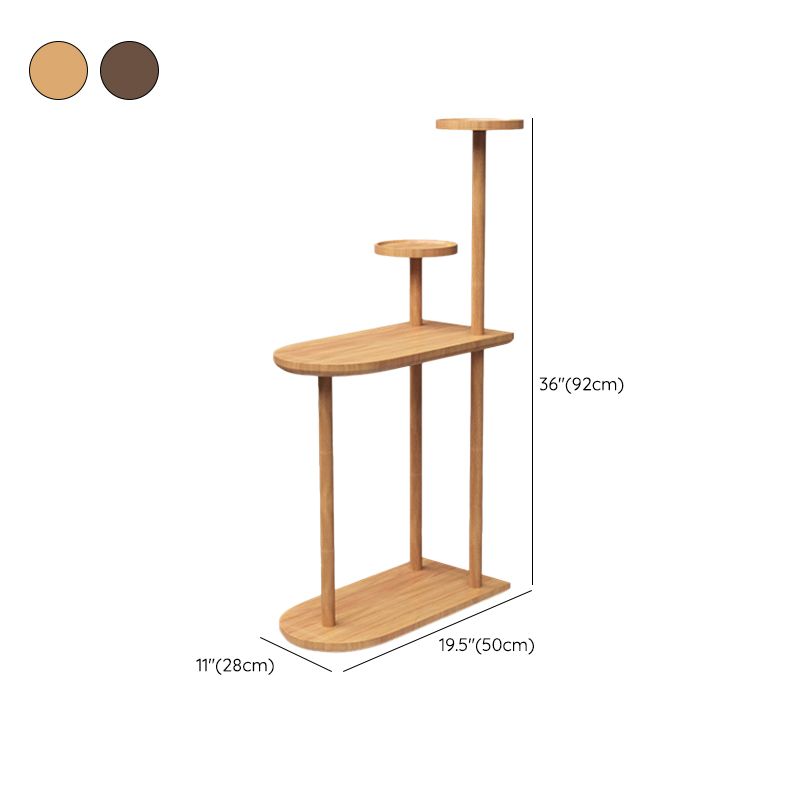 Contemporary Wooden Oval Top Side Table End Table36.22" High with Storage Clearhalo 'Coffee & Accent Tables' 'End & Side Tables' 'end_side_tables' 'furn' 'furn_end_side_tables' 'Furniture' 'Living Room Furniture' 1200x1200_70a38bb9-5e1b-4dc2-8c56-1617459f5c23