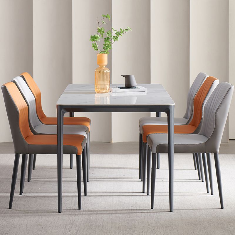Contemporary 1/4/6/7 Pieces Dining Set Sintered Stone Dining Room Set Clearhalo 'Dining Room Sets' 'Dining Tables & Seating' 'dining_room_set' 'furn' 'furn_dining_room_set' 'Furniture' 'furniture_dining_room_set' 'Kitchen & Dining Furniture' 'kitchen&dining_furn' 'kitchen' 1200x1200_70a7495a-2fb4-4422-aa8d-684194990f03