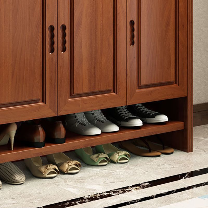 Mid-Century Modern Accent Cabinet Rectangle Solid Wood Grooves With Doors Cabinet Clearhalo 'Cabinets & Chests' 'cabinets_chests' 'furn' 'furn_cabinets_chests' 'Furniture' 'Living Room Furniture' 1200x1200_70a90527-f3fa-4cd3-9373-7d7c09ecc758