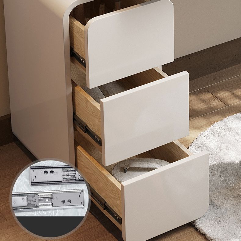 Tavolo da scrivania per trucco nero per trucco in legno con cassetto