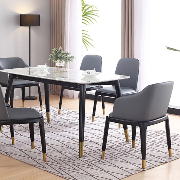 Glam Style Side Dining Chairs Faux Leather Dining Chairs for Dining Room Clearhalo 'Dining Chairs' 'Dining Tables & Seating' 'dining_chair' 'furn' 'furn_dining_chair' 'Furniture' 'furniture_dining_chair' 'Kitchen & Dining Furniture' 1200x1200_70ab5385-fb9b-4803-aff6-9c345c5ca13e