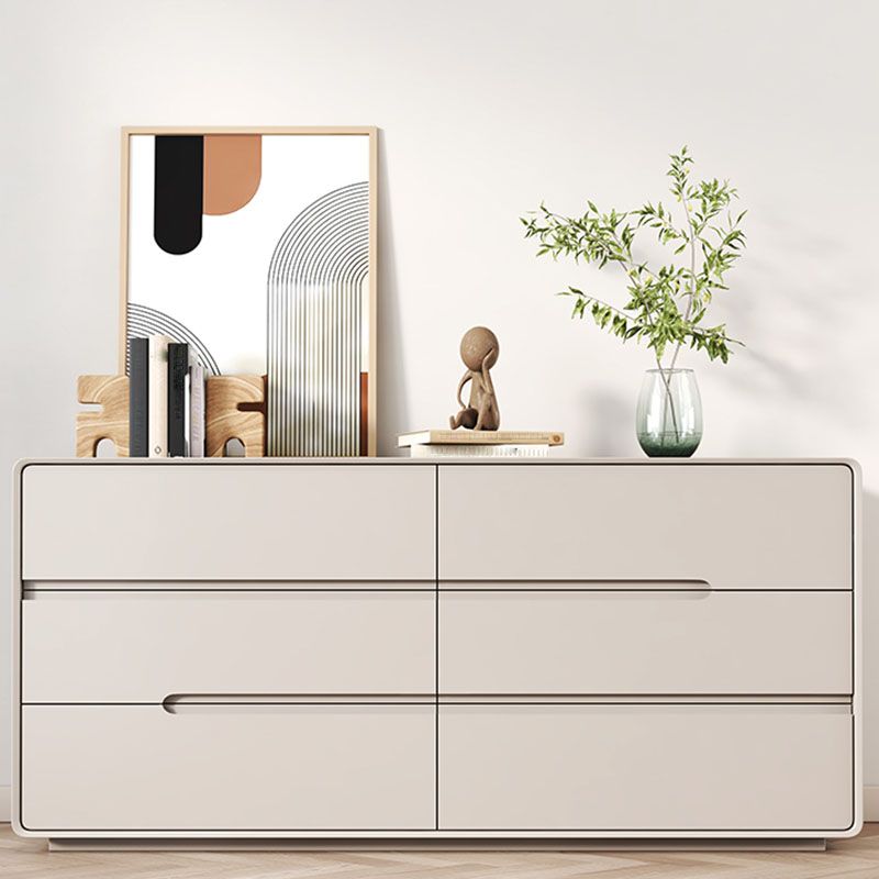 Modern tocador doble horizontal tocador de madera para dormitorio