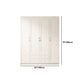 Contemporary Style Wardrobe Armoire Wood Armoire with Clothes Rail and Door for Bedroom