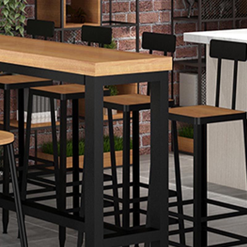 Solid Wood Pub Dining Set 1/2/5/9 Pieces Rectangle Indoor Glam Counter Height Set Clearhalo 'Bar Furniture' 'furn' 'furn_home_bar_bar_sets' 'Furniture' 'Home Bars & Bar Sets' 'home_bar_bar_sets' 'Kitchen & Dining Furniture' 1200x1200_70ad9425-c9c2-41ca-aae5-814a9b4062c2