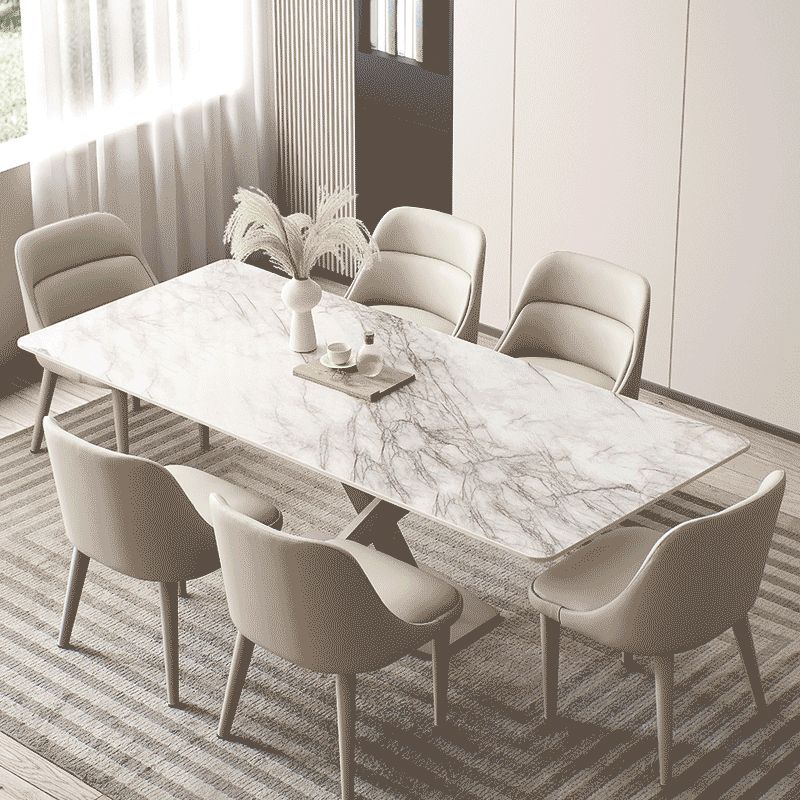 Moderner Armstuhl Kunstleder fester Rückenfutterraumstuhl für Zuhause