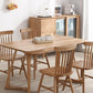 Modern Style Solid Wood Dining Set with Rectangle Shape Table and Double Pedestal Base Clearhalo 'Dining Room Sets' 'Dining Tables & Seating' 'dining_room_set' 'furn' 'furn_dining_room_set' 'Furniture' 'furniture_dining_room_set' 'Kitchen & Dining Furniture' 'kitchen&dining_furn' 'kitchen' 1200x1200_70b077b3-7cfc-4345-8e68-44752b01f8b7