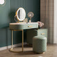 Green Makeup Vanity Desk 30.31" High Vanity Tables with 3 Drawer Clearhalo 'Bedroom Furniture' 'furn' 'furn_makeup_vanities' 'Furniture' 'Makeup Vanities' 'makeup_vanities' 1200x1200_70b2a75e-99f3-4dd2-b117-0299bf8efd1d