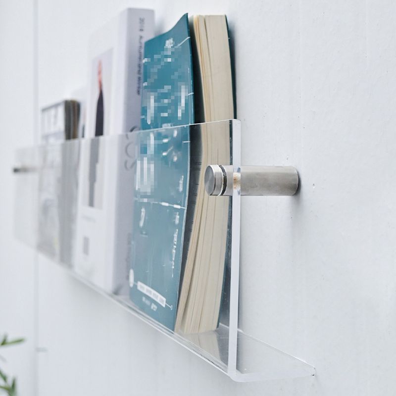 Scandinavian Floating Bookcase Acrylic Closed Back Bookshelf Clearhalo 'Bookcases' 'furn' 'furn_bookcases' 'Furniture' 'furniture_bookcases' 'Office Furniture' 1200x1200_70b30514-4d06-4d79-b4a4-7bb41f29e232