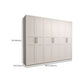 Engineered Wood Wardrobe Armoire Modern White Wardrobe Cabinet
