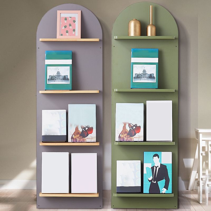 Scandinavian Wooden Bookcase Standard Closed Back Bookshelf with Shelves Clearhalo 'Bookcases' 'furn' 'furn_bookcases' 'Furniture' 'Office Furniture' 1200x1200_70b511ef-efe8-4561-9d42-33632d04e356