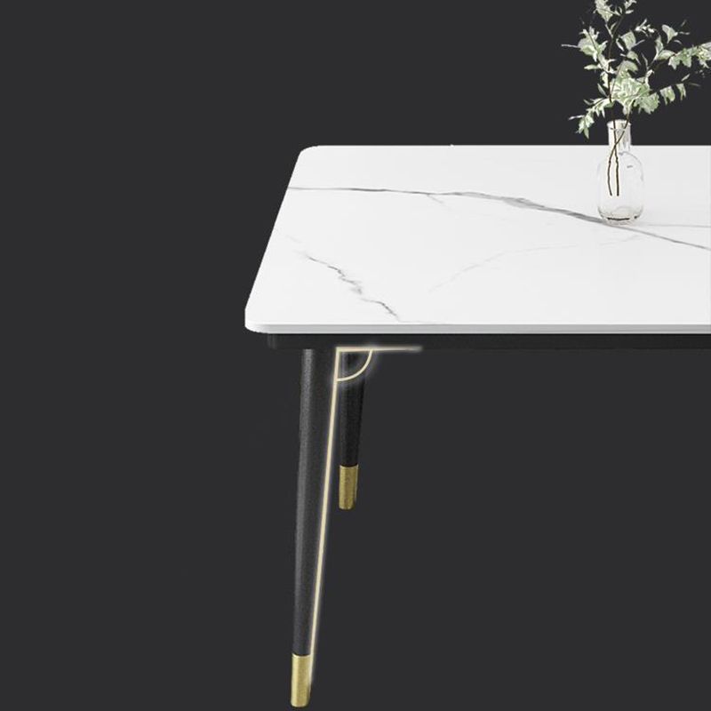 Kitchen Modern Sintered Stone Top Dining Room Furniture Set with 4 Legs Base Dining Set Clearhalo 'Dining Room Sets' 'Dining Tables & Seating' 'dining_room_set' 'furn' 'furn_dining_room_set' 'Furniture' 'furniture_dining_room_set' 'Kitchen & Dining Furniture' 'kitchen&dining_furn' 'kitchen' 1200x1200_70b60bd4-fbd5-4df7-a30e-e062c1eabe4a