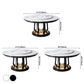 Modern Style Sintered Stone Dining Table Single Pedestal Base Round Table with Turntable Clearhalo ' dining_table' 'Dining Tables & Seating' 'Dining Tables' 'furn' 'furn_dining_table' 'Furniture' 'furniture_dining_table' 'Kitchen & Dining Furniture' 'kitchen&dining_furn' 'kitchen' 'kitchen_dining_table' 1200x1200_70b7819b-e030-4557-90d3-7e48dd2d8744