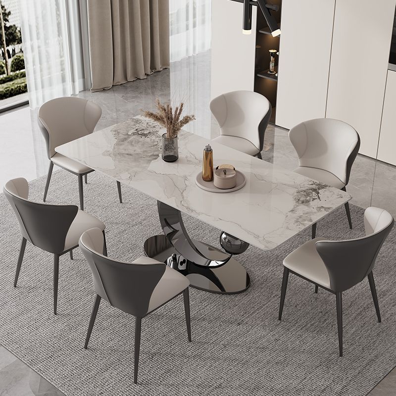 1/4/5/7 Pieces Dining Chairs Set White Rectangular Dining Room Table for Home Clearhalo 'Dining Room Sets' 'Dining Tables & Seating' 'dining_room_set' 'furn' 'furn_dining_room_set' 'Furniture' 'furniture_dining_room_set' 'Kitchen & Dining Furniture' 'kitchen&dining_furn' 'kitchen' 1200x1200_70b7ca7a-7f09-486b-a97c-eb5c43826a7a